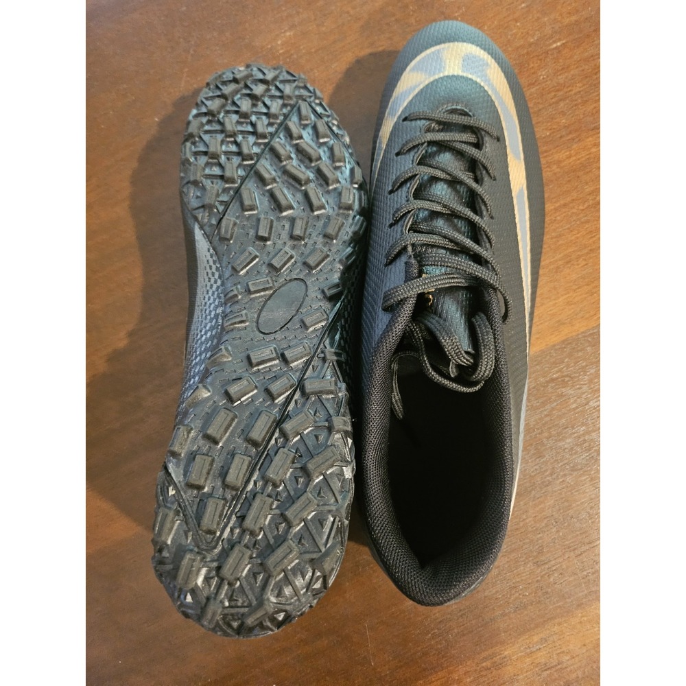 Daoquan Men's Astro Turf Soccer / Football Cleats Shoes Size US 7.5 EU 40 Black - Picture 1 of 8